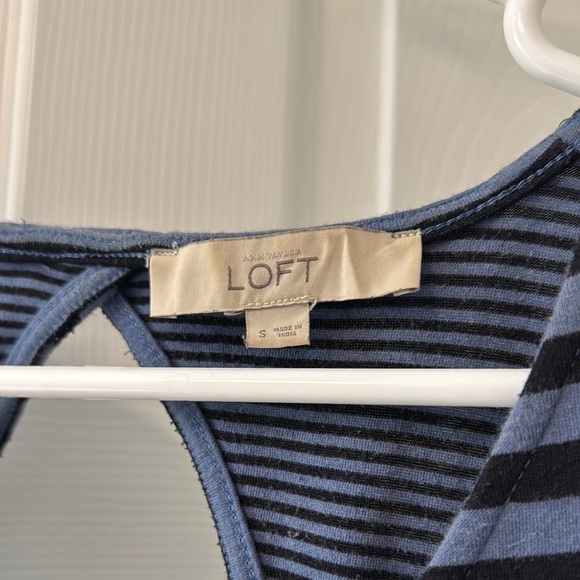 Loft Blue and Black Sleeveless Sundress - Picture 3 of 7